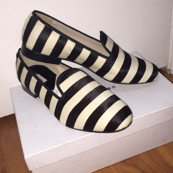 Marc Jacobs pony flats - striped. Size 8.5 - Picture 1 of 8